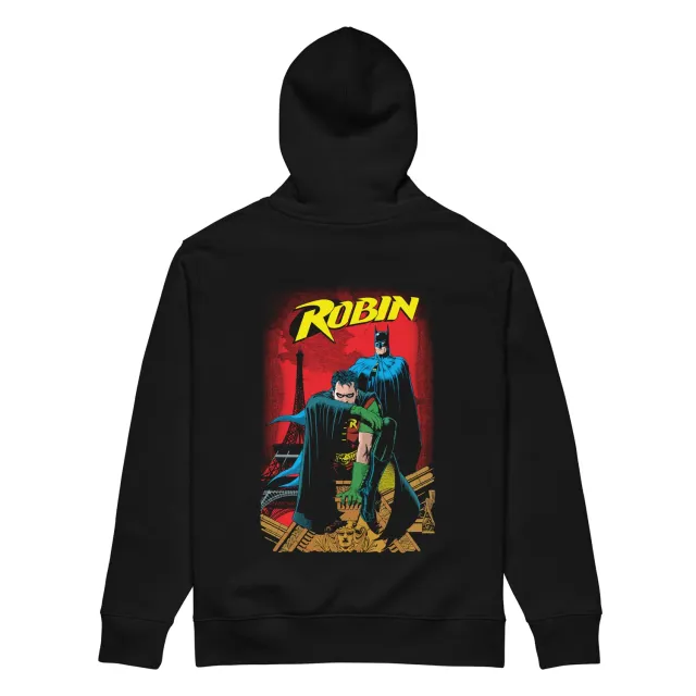 Batman Robin Tim Drake hettegenser brodert brystlogo