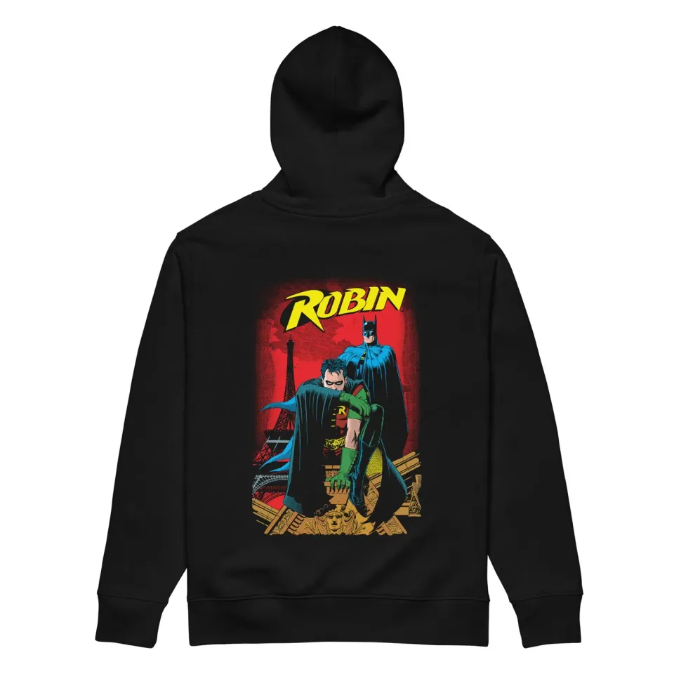 Batman Robin Tim Drake hettegenser brodert brystlogo