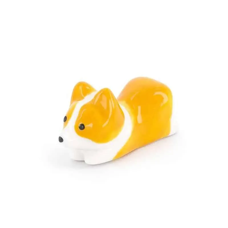 Neo Tokyo Chopstick Rest Sweet Corgi Chopstick Rest spisepinnestøtte 5 cm porselen