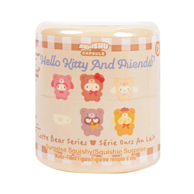 Hello Kitty and Friends Latte Bear Capsule Squishies Series 7 squishy 1 stk overraskelse