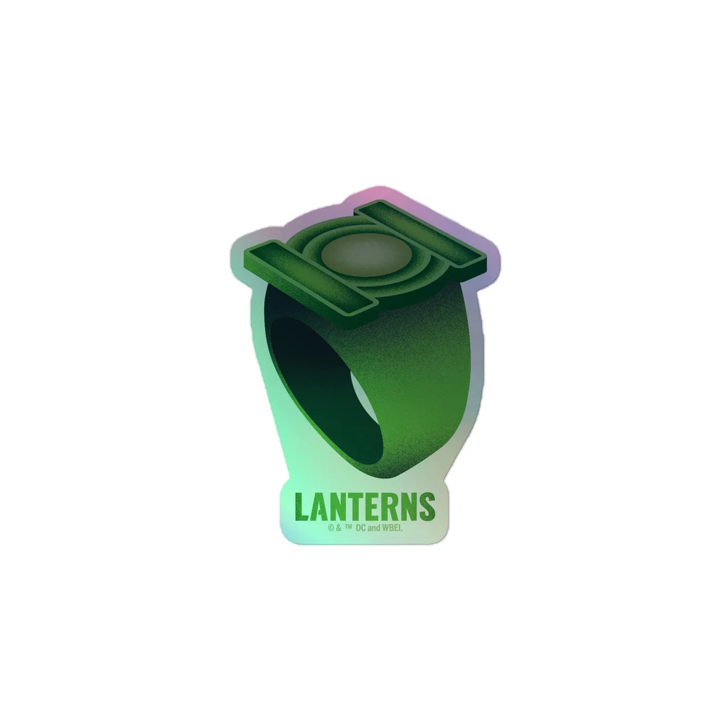 Batman Lanterns Power Ring holografisk klistremerke 3×3 tommer