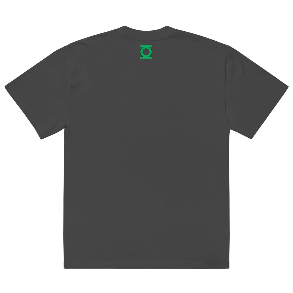 Batman Green Lantern John Stewart T-skjorte Faded Black oversized