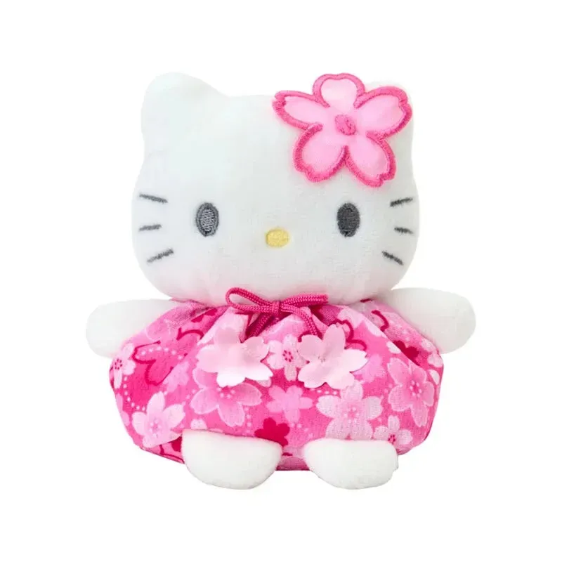 Hello Kitty Cherry Blossom Fairies bean-bamse 4" med sakuradetaljer