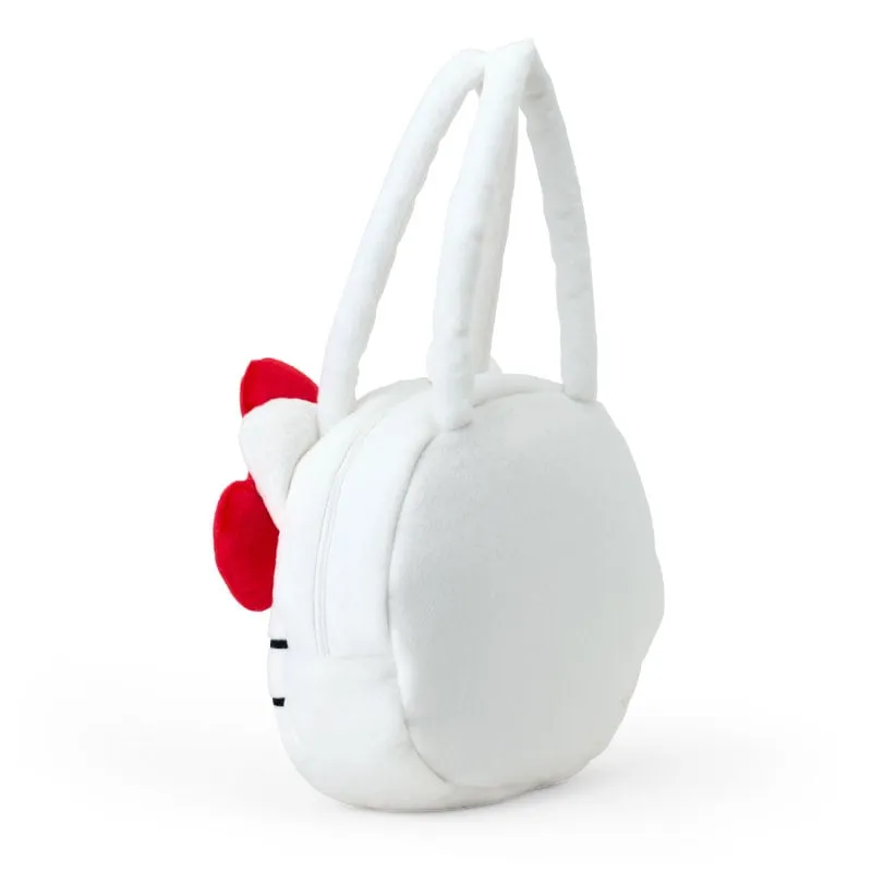 Hello Kitty Plush Face Tote Bag veske med dobbel glidelås