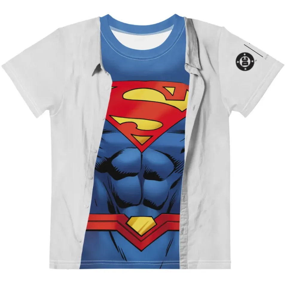 Batman SUPERMAN Reveal cosplay-t-skjorte for barn hvit 4T