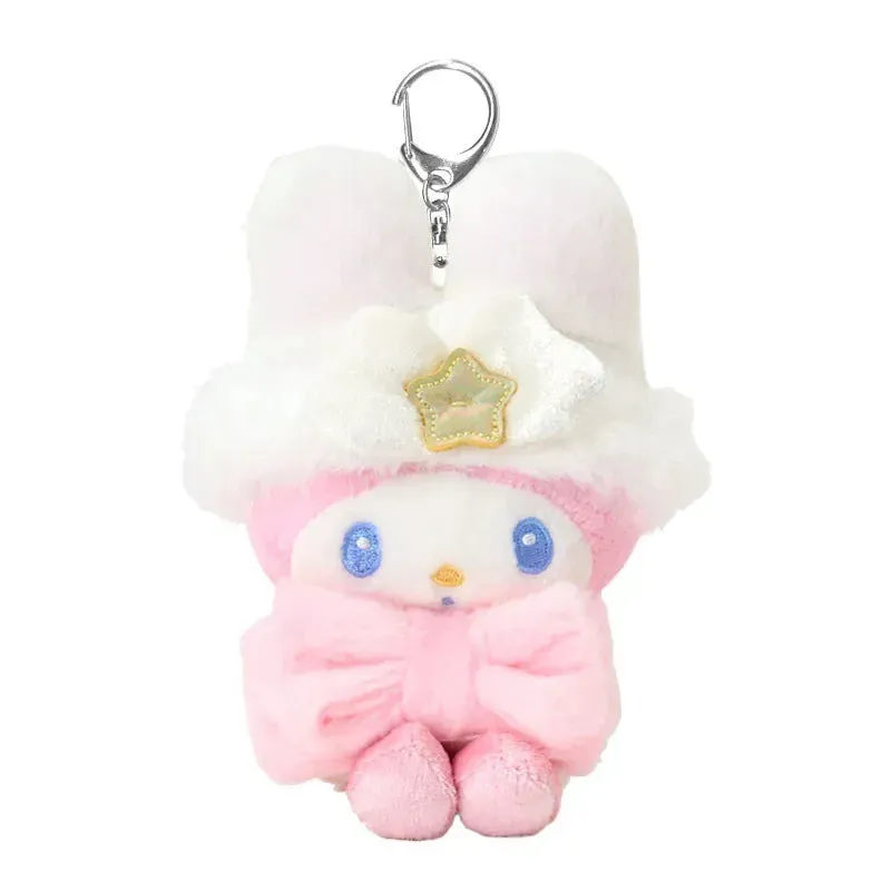 Hello Kitty Twinkle Series My Melody Plush Mascot Keychain nøkkelring