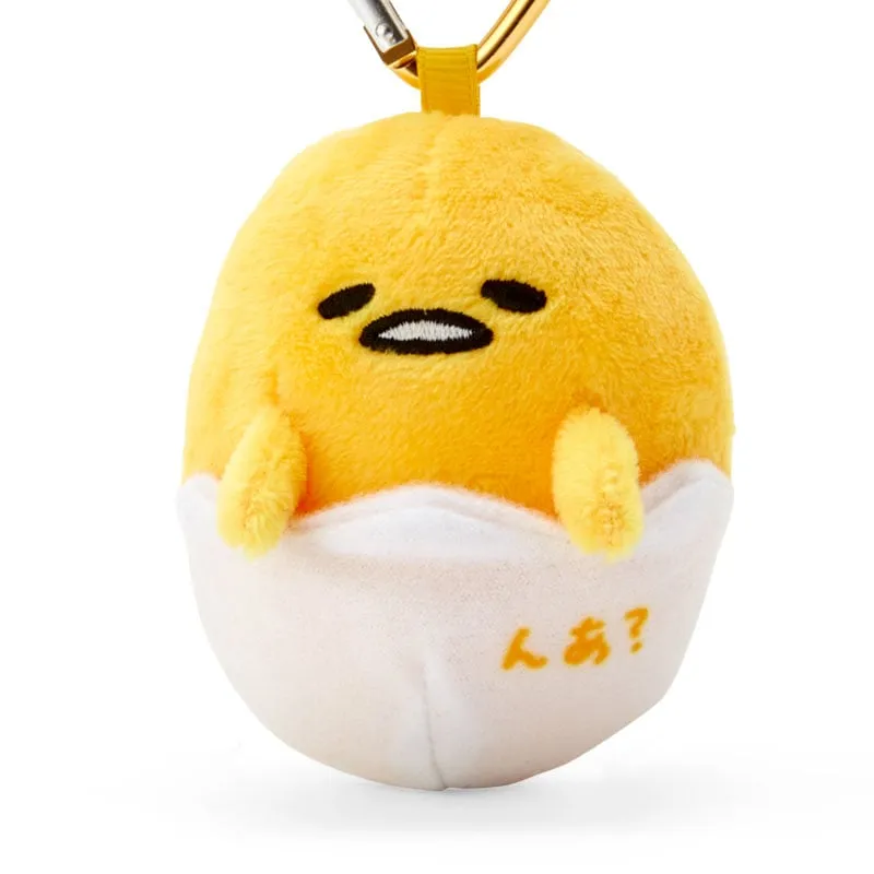 Hello Kitty Gudetama Mini Mascot Keychain nøkkelring med hjerteklips