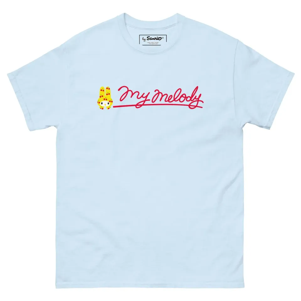 Hello Kitty My Melody Cherry Sweet Logo Tee t-skjorte svart bomull