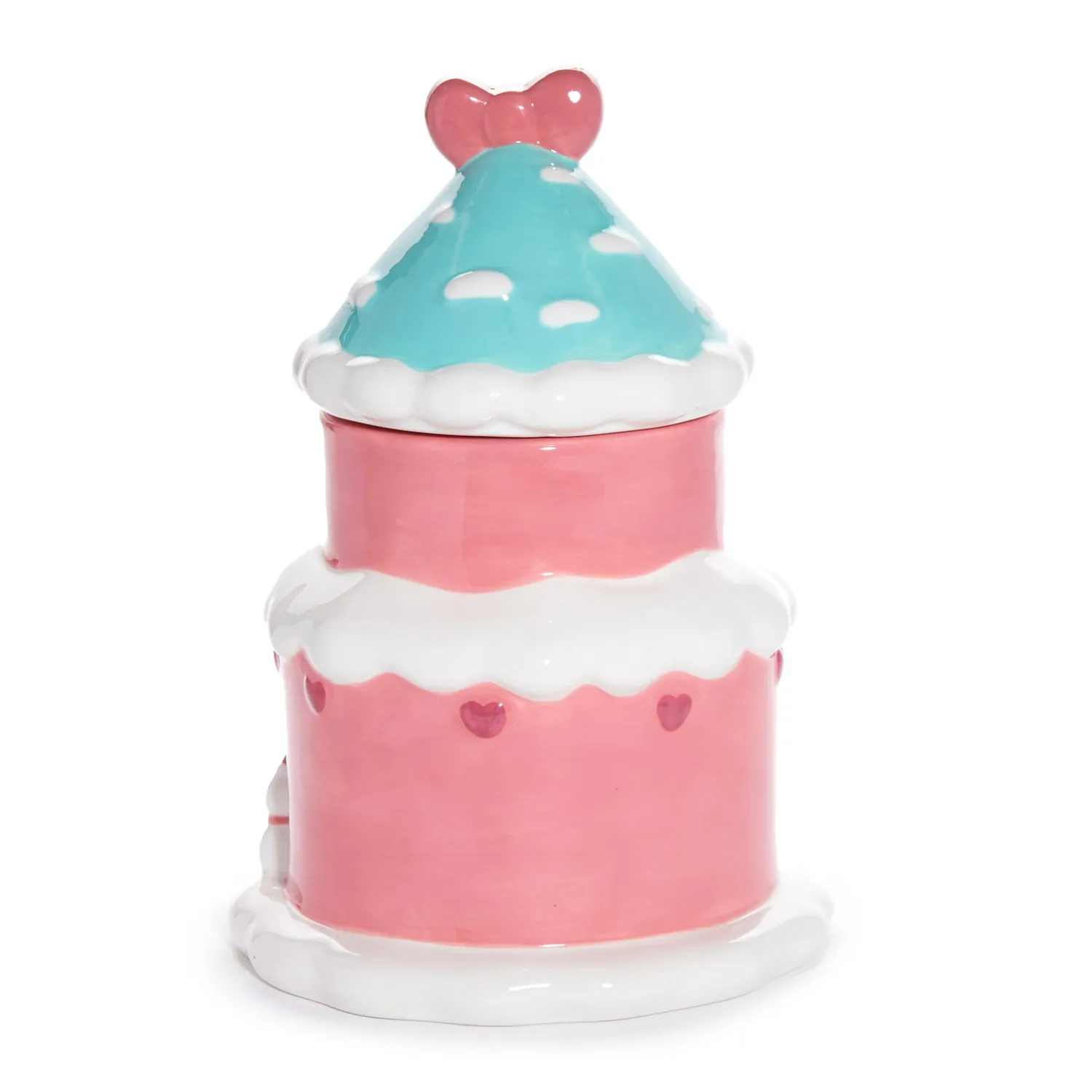 Hello Kitty and Cinnamoroll Ceramic Holiday Cottage Cookie Jar keramisk kakekrukke
