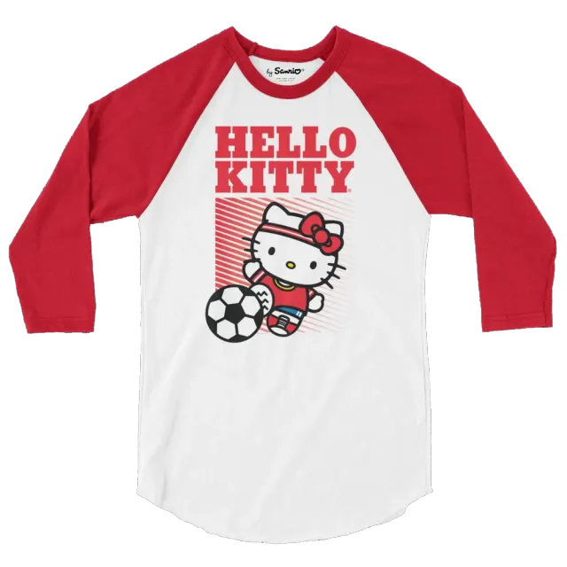 Hello Kitty Soccer Raglan T-skjorte XS