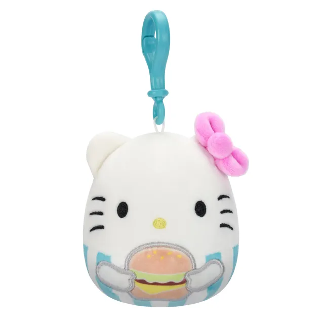 Hello Kitty Squishmallow Plush Mascot Clip Burger