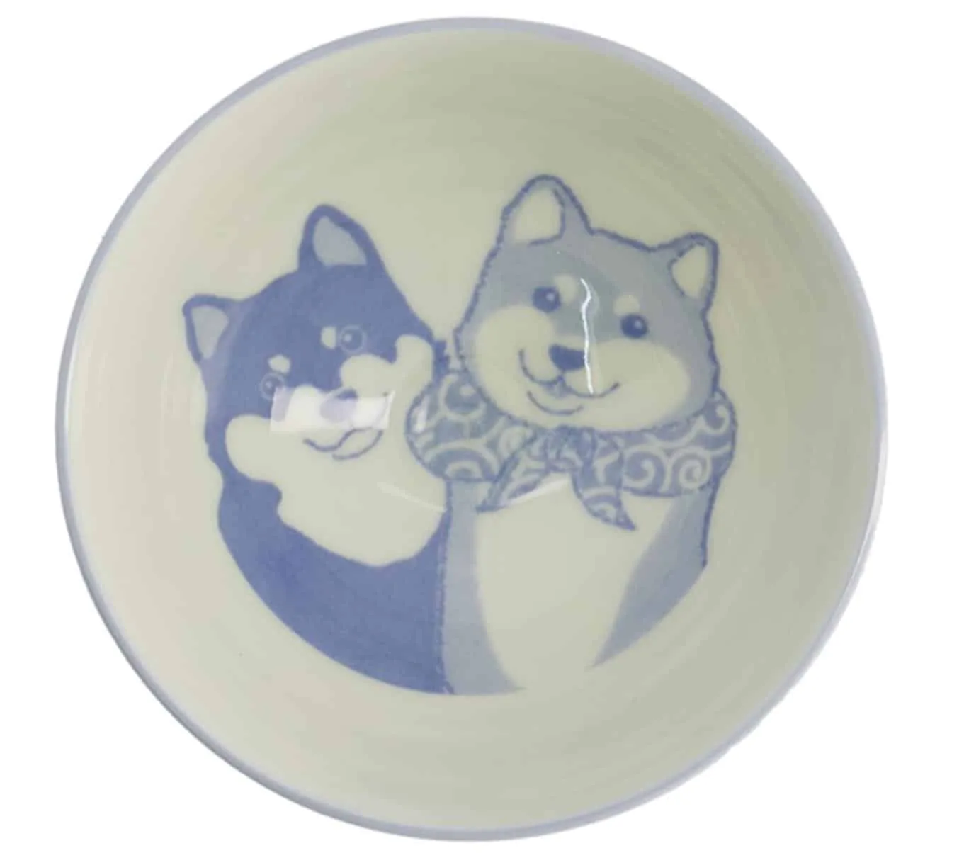 Neo Tokyo Japanese Porcelain Rice Bowl blå shiba inu 350 ml