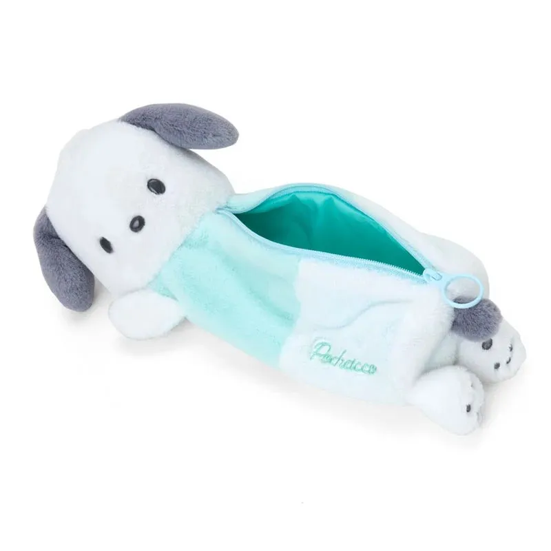 Hello Kitty Pochacco Plush Pal Pencil Case Side Pose plysjpennal