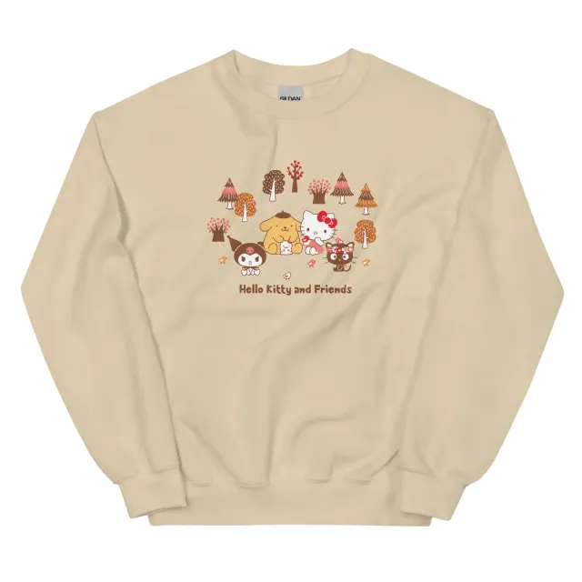 Hello Kitty and Friends Autumn Woods Classic Crewneck collegegenser S–3XL høstmotiv