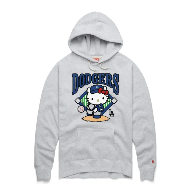 Hello Kitty x Los Angeles Dodgers First Pitch Hoodie hettegenser Ash XS