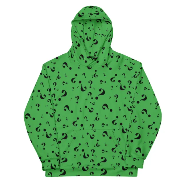 Batman Forever The Riddler hettegenser grønn og svart