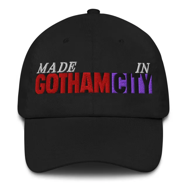 Batman Made in Gotham City brodert caps i chino-twill
