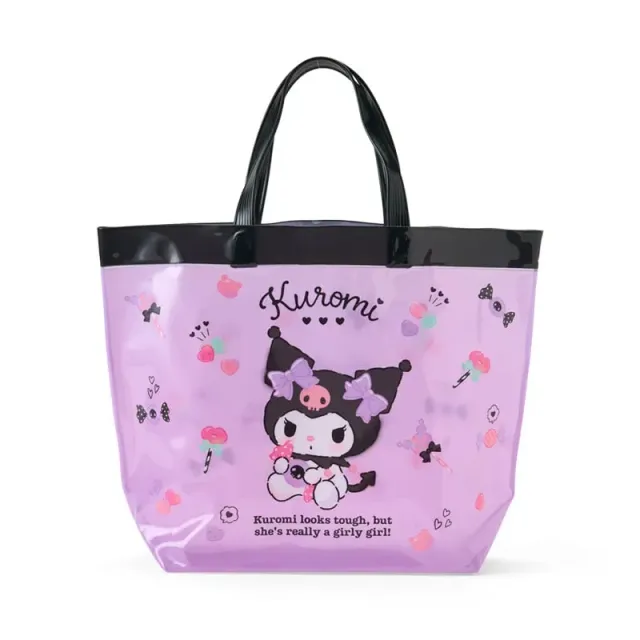 Hello Kitty Kuromi Clear Vinyl totebag gjennomsiktig