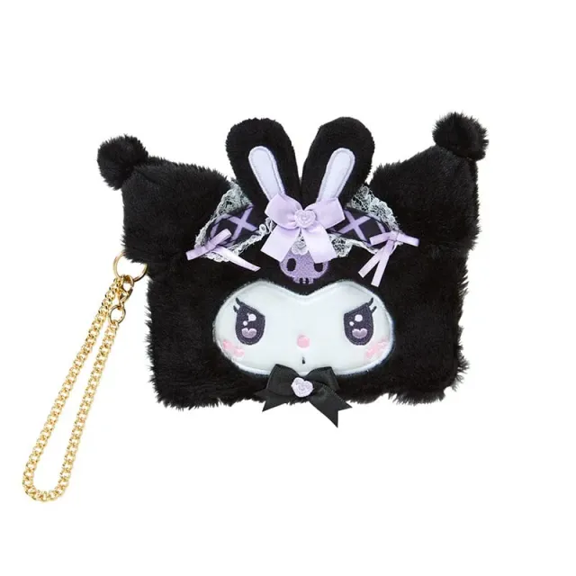 Hello Kitty Kuromi Plush Card Case (Ribbon Party Series) kortholder med vindu
