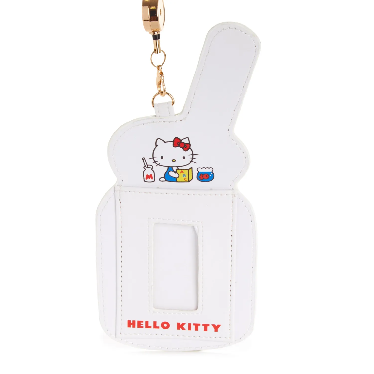 Hello Kitty Red Classic Series Milk Card Case kortetui rød med glidelås