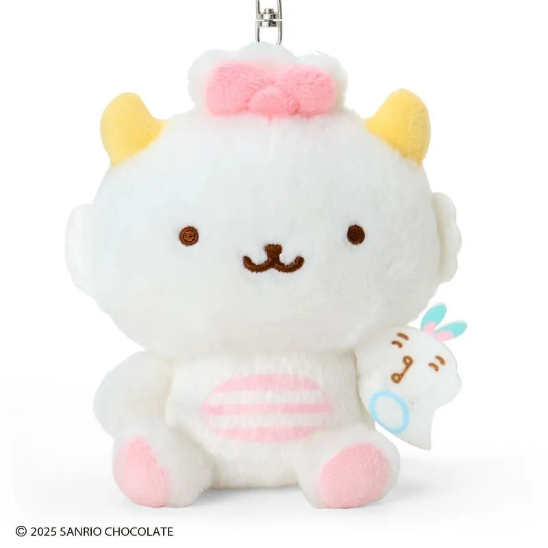 Hello Kitty Omelette Rice Series Gaopowerroo & Piyo Plush Mascot nøkkelring