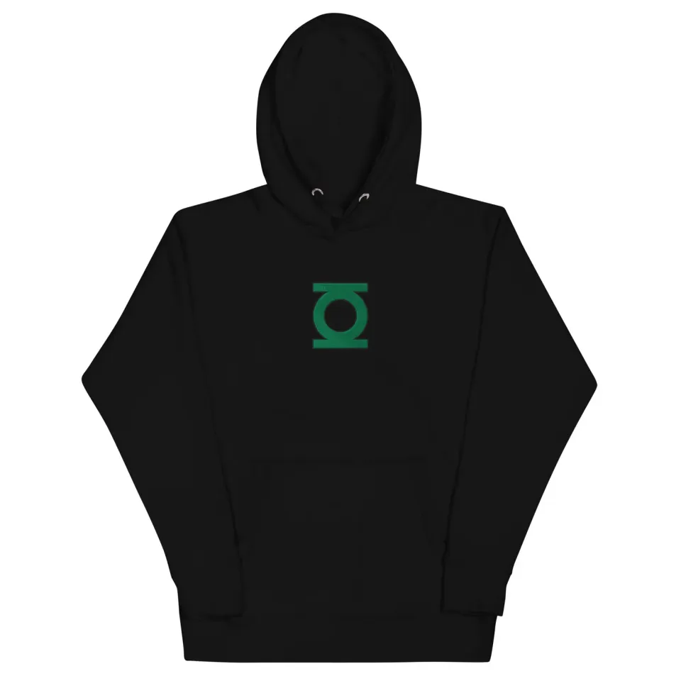 Green Lantern Hal Jordan brodert hettegenser – fleecefôret
