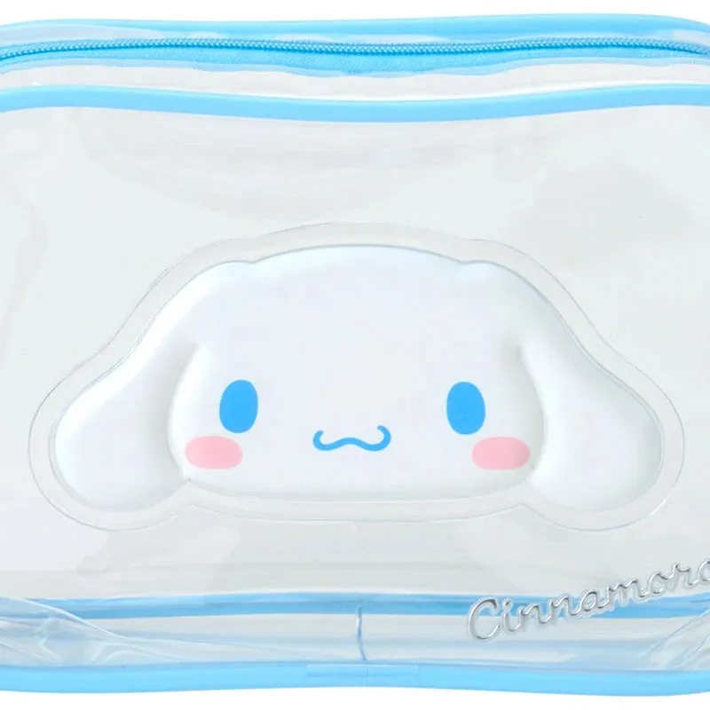 Hello Kitty Cinnamoroll Clear Classic glidelåspung – gjennomsiktig