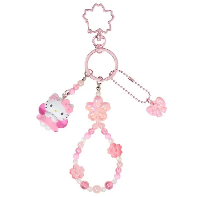 Hello Kitty Cherry Blossom Fairies bag charm med tre anheng
