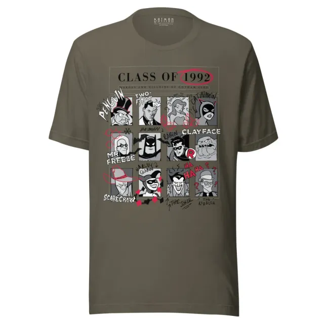 Batman: The Animated Series Class of 1992 T-skjorte Army, Asphalt eller Cardinal