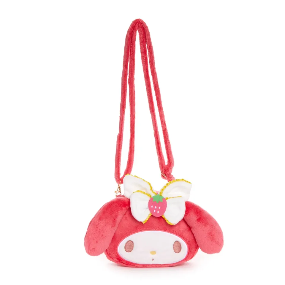 Hello Kitty Strawberry News 50th Anniversary My Melody skulderveske plysj