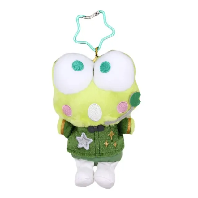 Hello Kitty Go Green Fandom Keroppi plysj nøkkelring