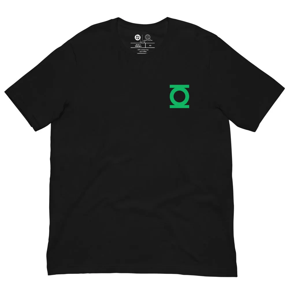 Batman Green Lantern Power Battery T-skjorte svart