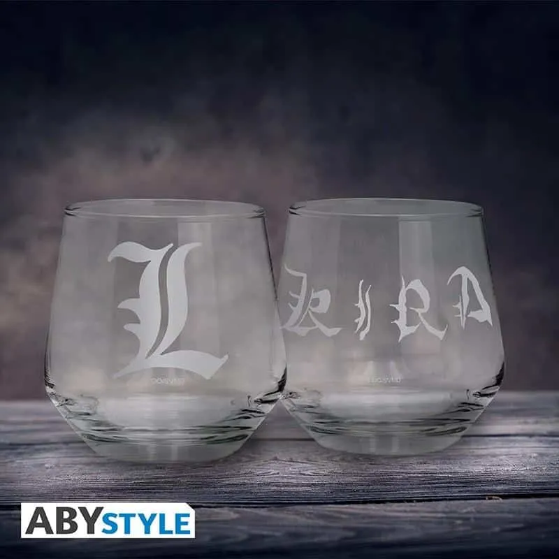 Neo Tokyo Death Note L & Kira glass 2-pakning 300 ml