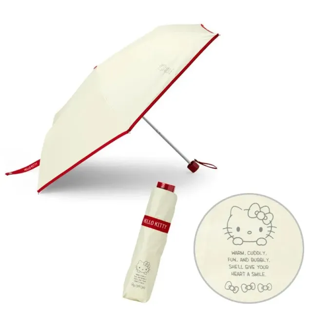 Hello Kitty Classic Compact Travel Umbrella reiseparaply sammenleggbar
