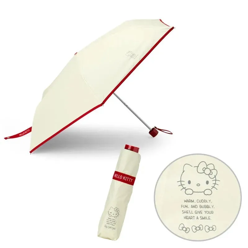 Hello Kitty Classic Compact Travel Umbrella reiseparaply sammenleggbar