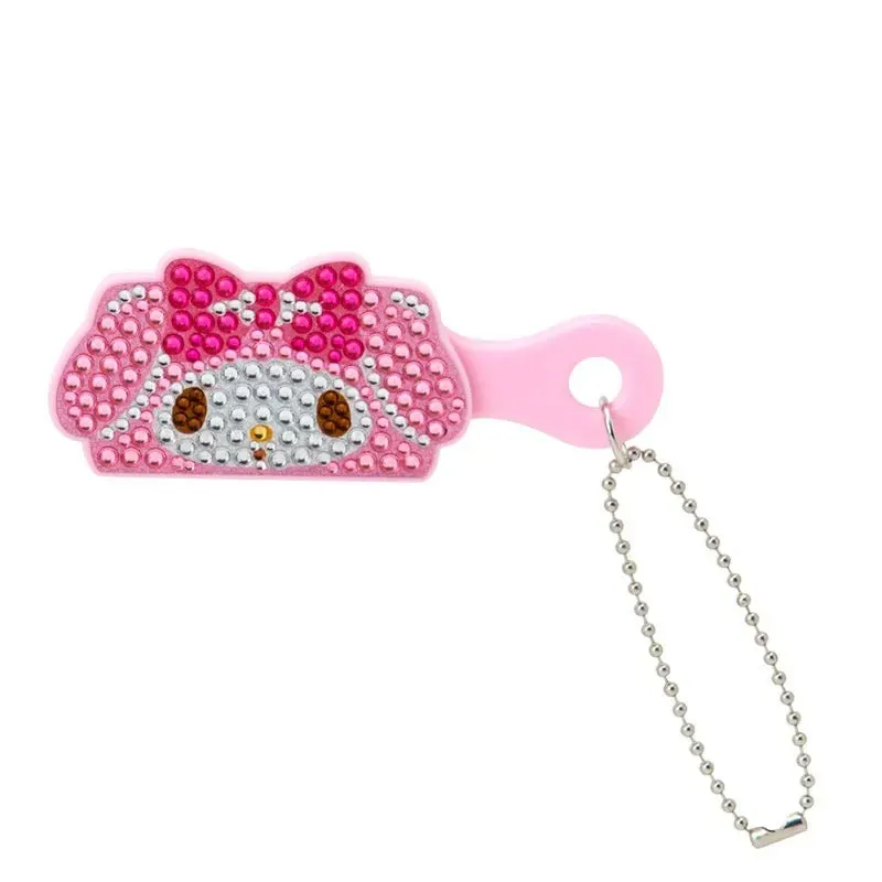 Hello Kitty My Melody mini børsteanheng med rhinsteiner