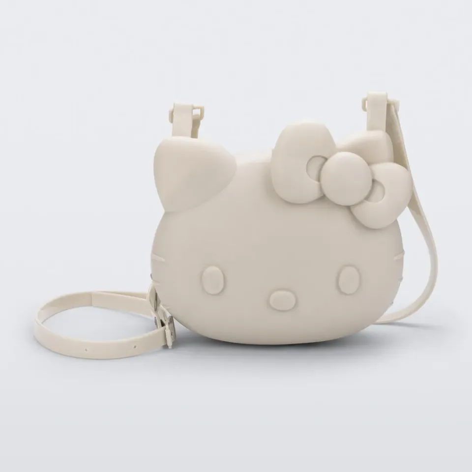 Hello Kitty x Melissa 3D Figural Shoulder Cute Bag skulderveske beige