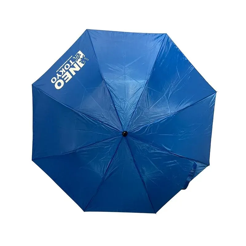 Neo Tokyo Pocket Umbrella Blue w/White Logo paraply blå