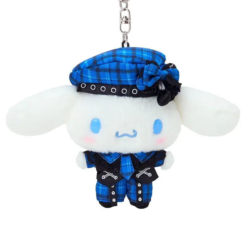 Hello Kitty Rock ’n’ Check Cinnamoroll Plush Mascot nøkkelring