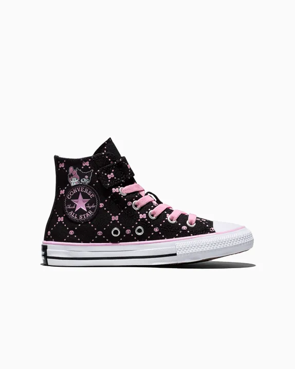Converse x My Melody & Kuromi Chuck Taylor All Star Easy-On barnesko svart rosa brun str. 11–3