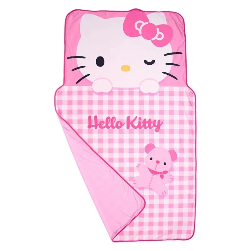 Hello Kitty Naptime Friends pledd 37 × 62 tommer kjølig stoff