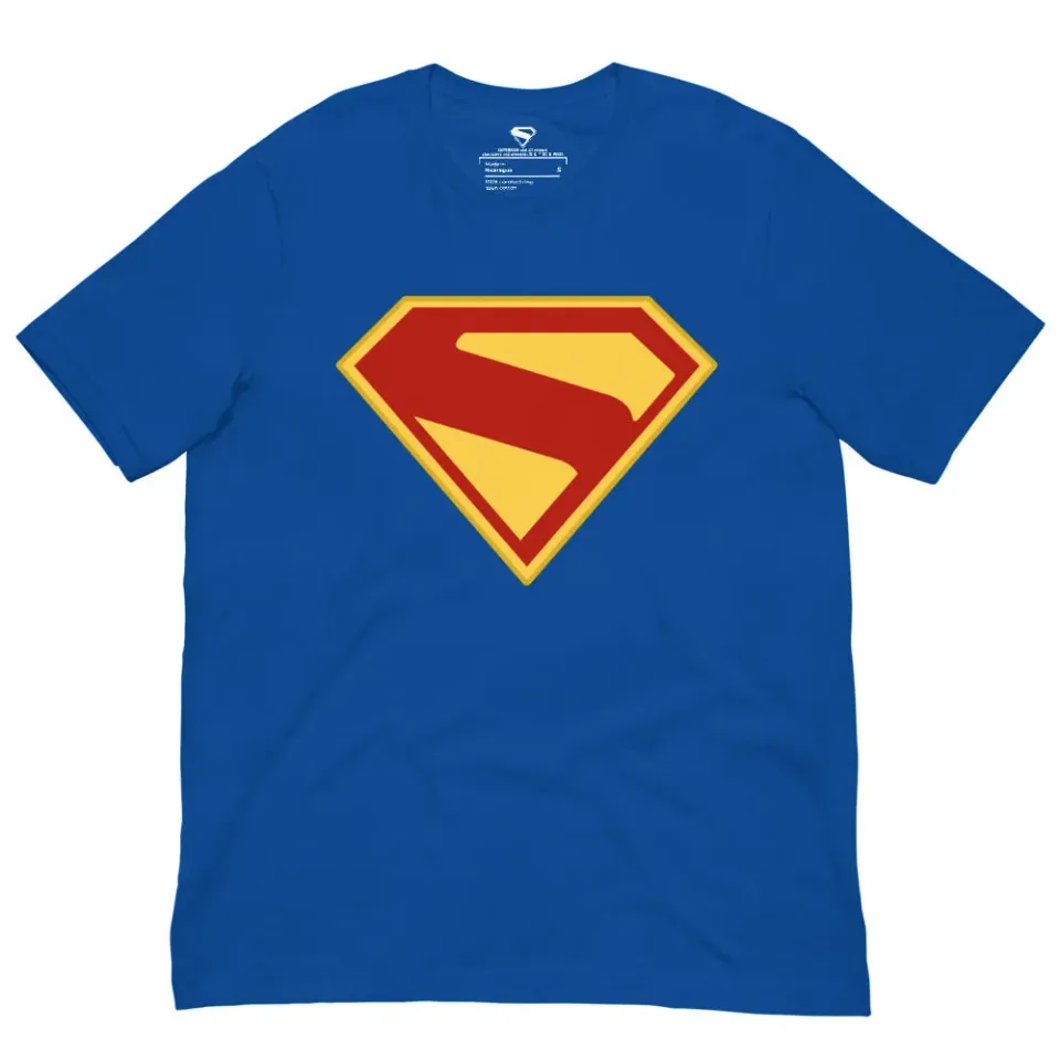 Batman Superman 2025 S-Shield T-skjorte True Royal
