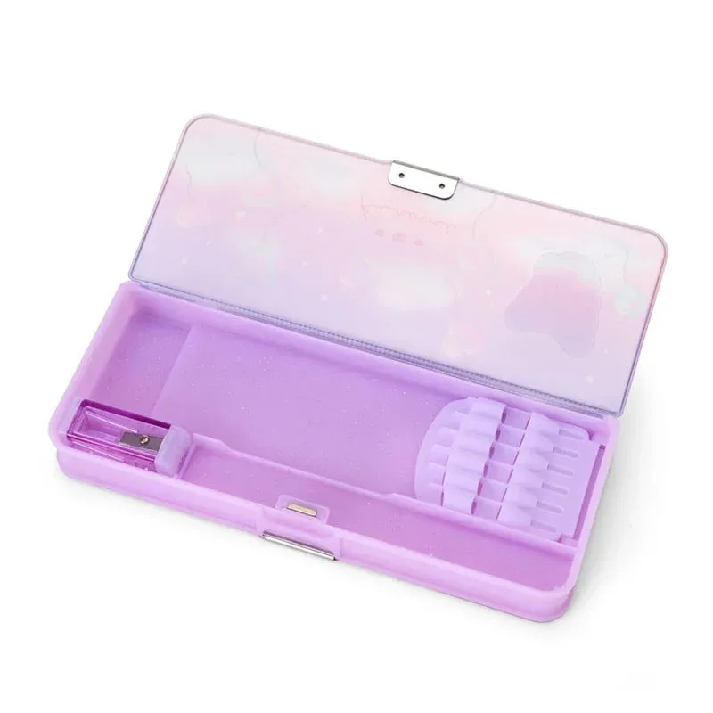 Hello Kitty Kuromi Translucent 2-Way Pencil Case pennal gjennomsiktig