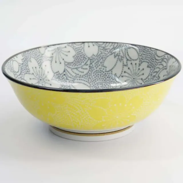 Neo Tokyo Japanese Ramen Porcelain Bowl bolle gul sakura 1000 ml