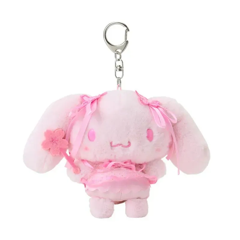 Hello Kitty Cherry Blossom Fairies Cinnamoroll Plush Mascot nøkkelring