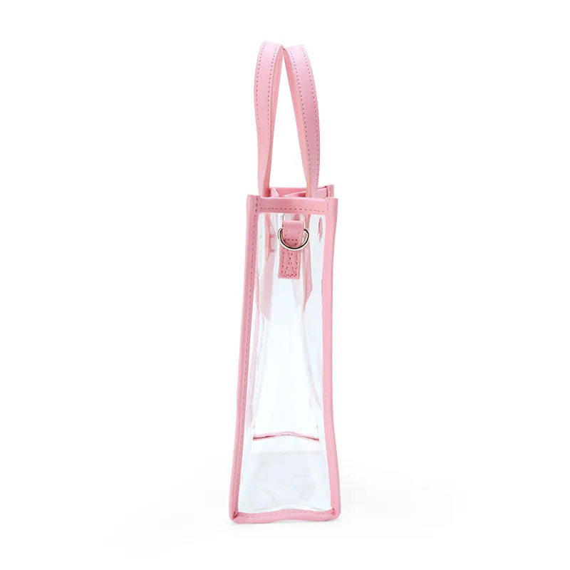 My Melody Clear Convertible Mini Tote veske med avtakbar skulderstropp