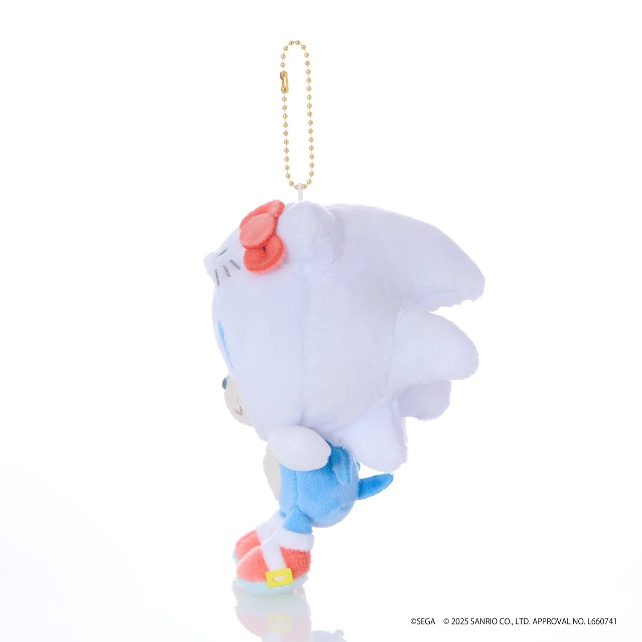 Hello Kitty SONIC & FRIENDS plysj nøkkelring Sonic x Hello Kitty